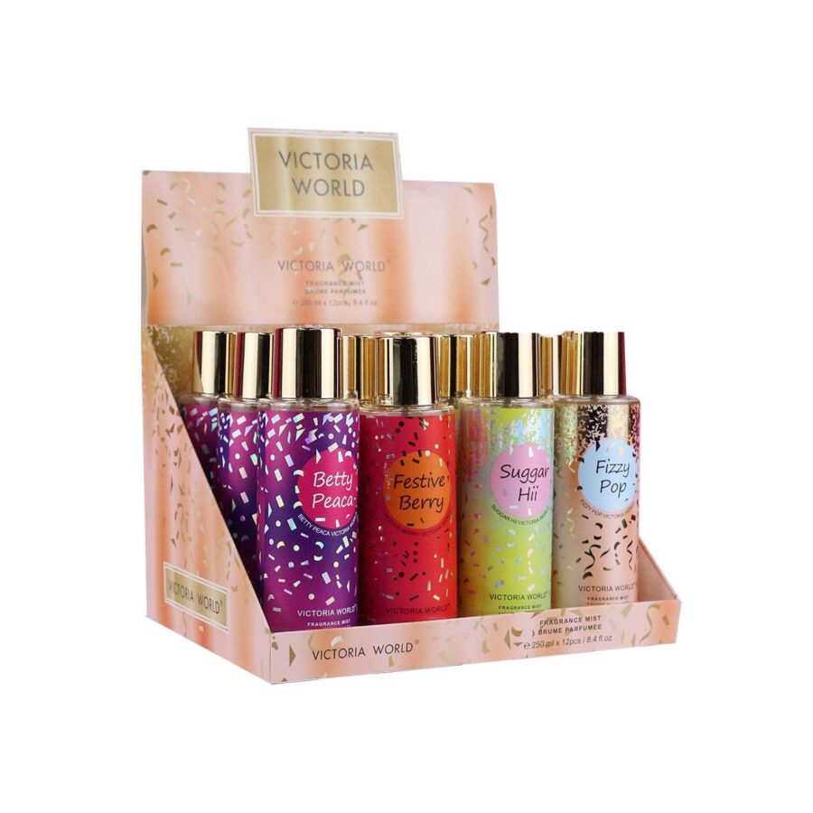 Perfume en 250ml con 12 piezas