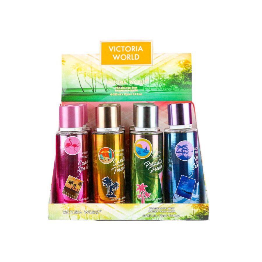 Perfume en 250ml con 12 piezas