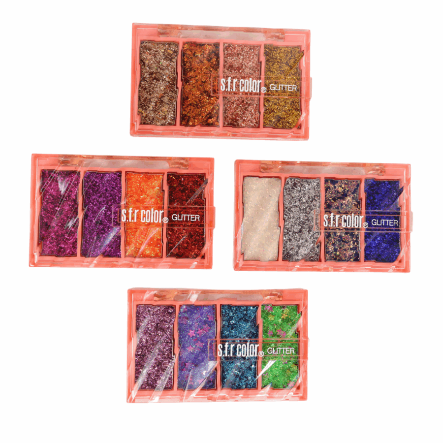 Paleta de sombras con glitter en 4 tonos - Imagen 2