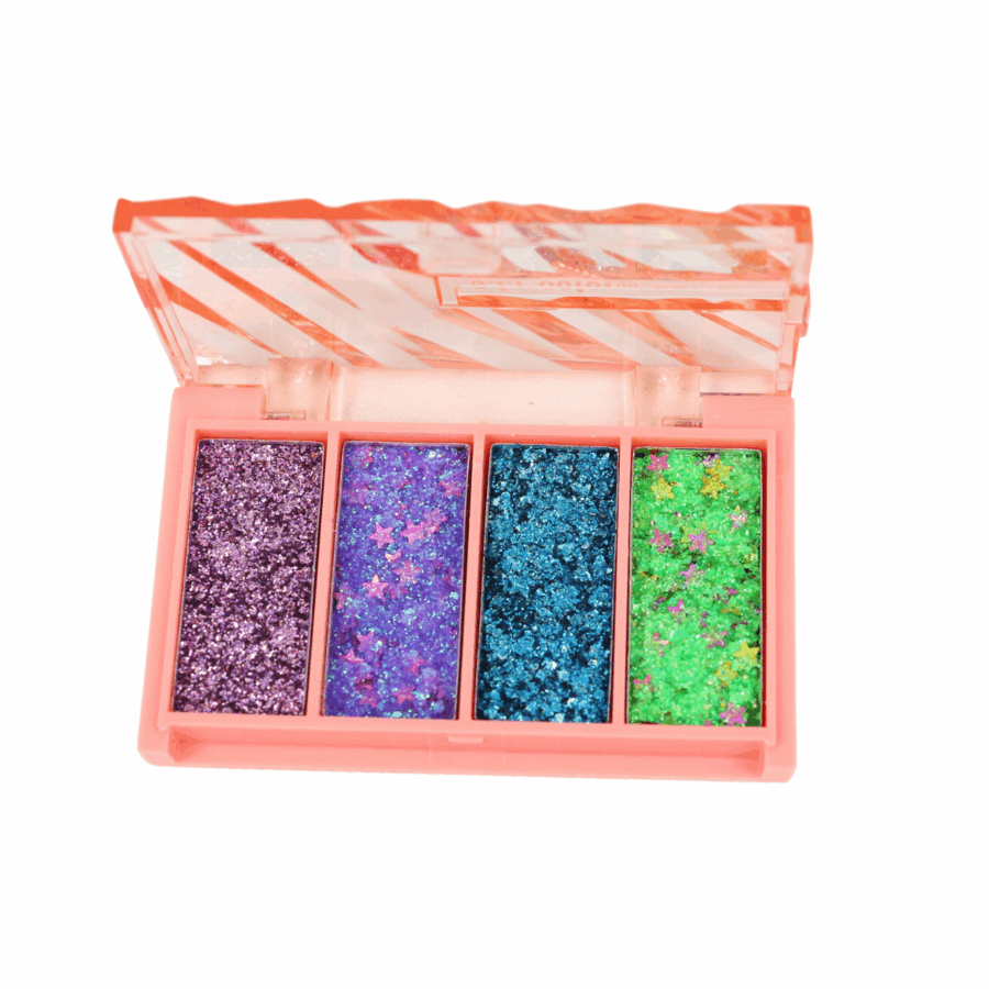 Paleta de sombras con glitter en 4 tonos - Imagen 7