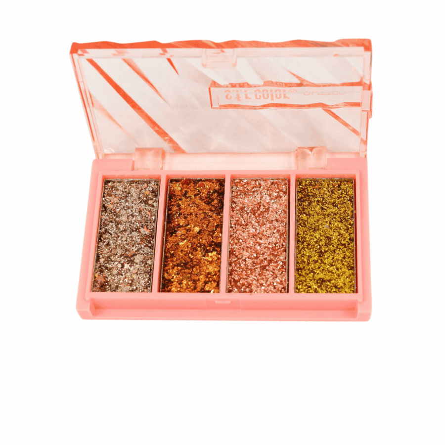 Paleta de sombras con glitter en 4 tonos - Imagen 6