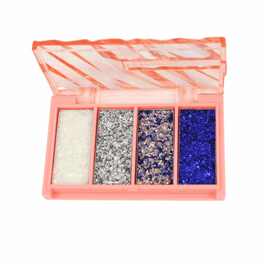 Paleta de sombras con glitter en 4 tonos - Imagen 4