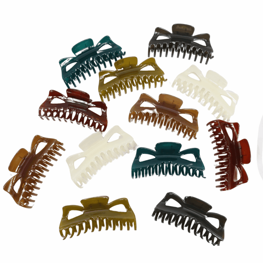 Pinza para cabello con 12 piezas