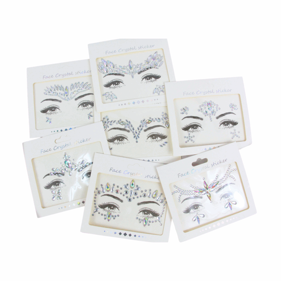 Pegatinas para la cara en forma de diamantes - Imagen 9