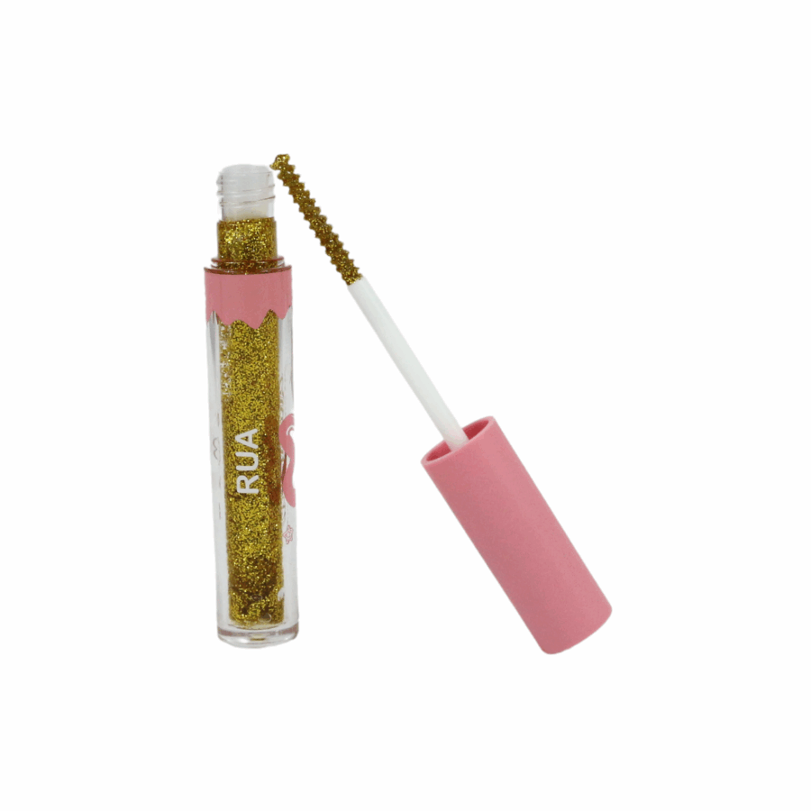 Rimel Rua con brillo de diamantes dorado y plateado - Imagen 6