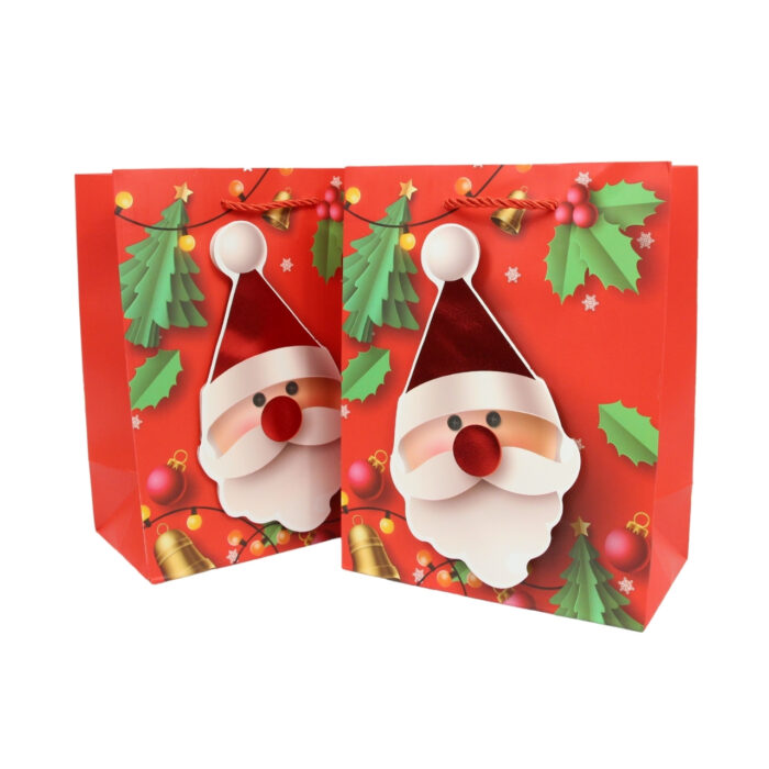 Bolsa de Regalo Navideña 30cm x 41.5cm x 12cm (Set de 12 Piezas)