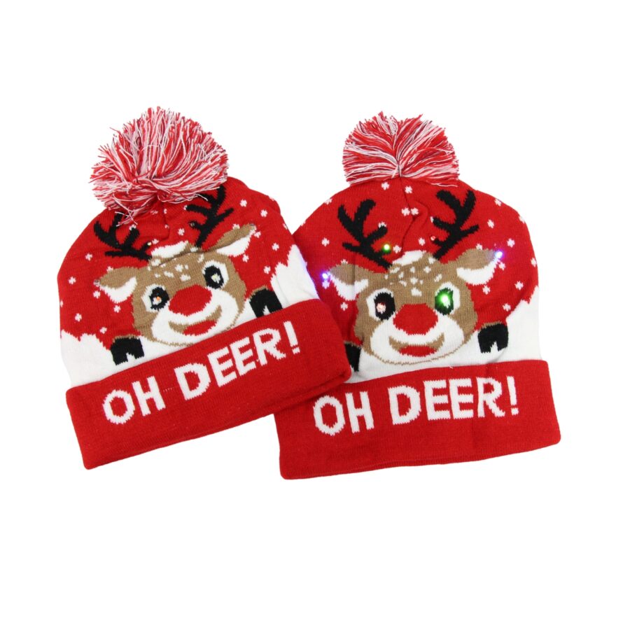 Gorro de navidad con luces led - Imagen 4