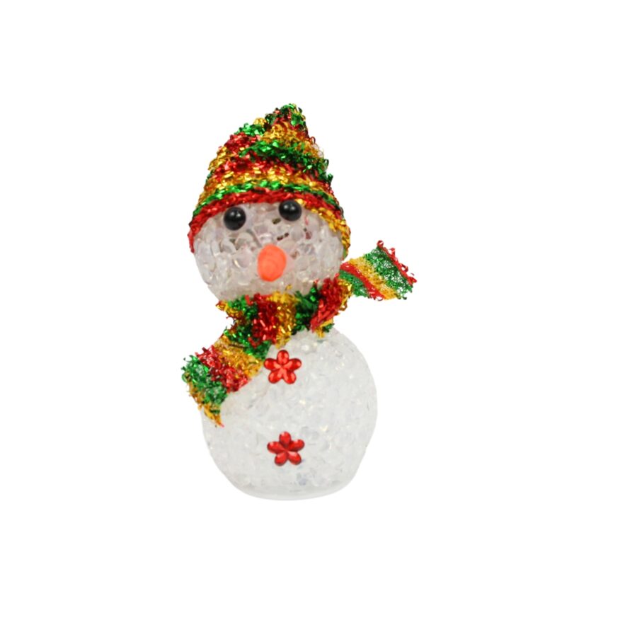 Muñeco de nieve con luz 9x4.5cm - Imagen 3