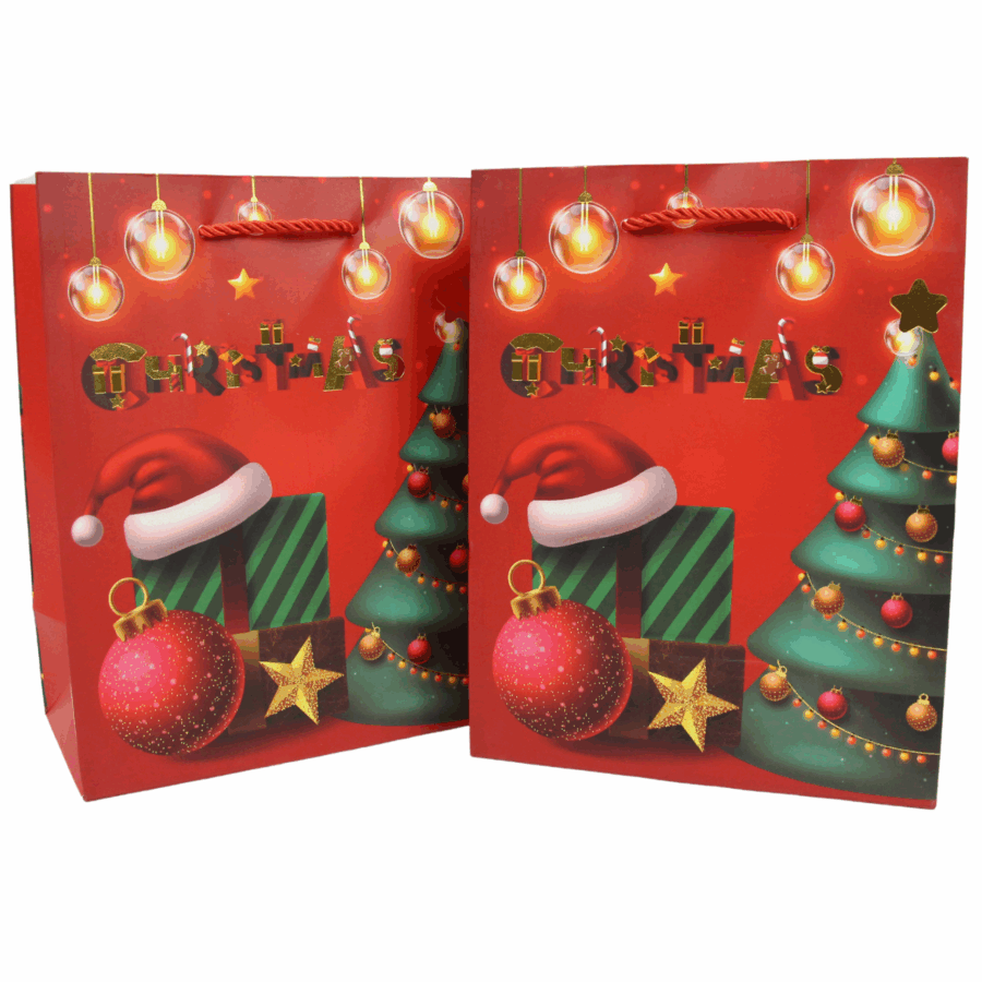 Bolsa de regalo 18 x 23 x 10cm diseño navideño - Imagen 5