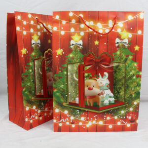 Bolsa de regalo 30 x 41.5 x 12cm diseño navideño