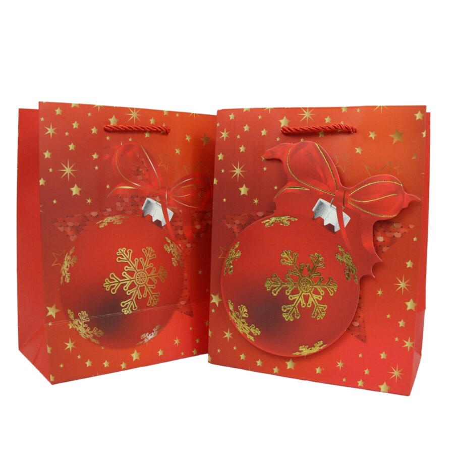 Bolsa de regalo 18 x 23 x 10cm diseño navideño - Imagen 2