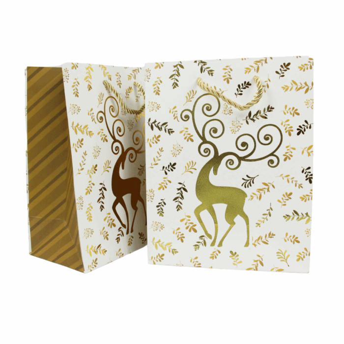 Bolsa de regalo 32 x 26 x 10cm diseño navideño