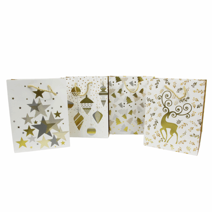 Bolsa de regalo 32 x 26 x 10cm diseño navideño