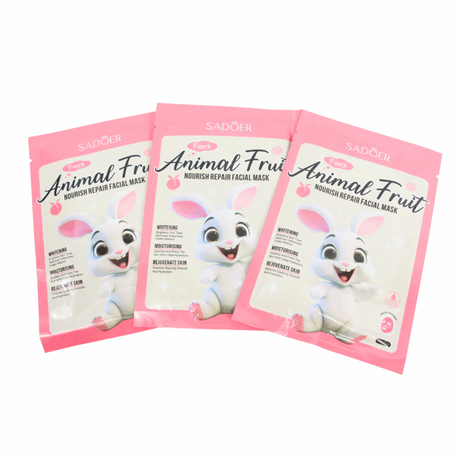 Mascarilla para rostro diseño de conejo