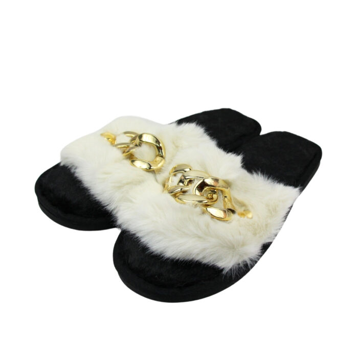 Pantuflas abiertas de peluche