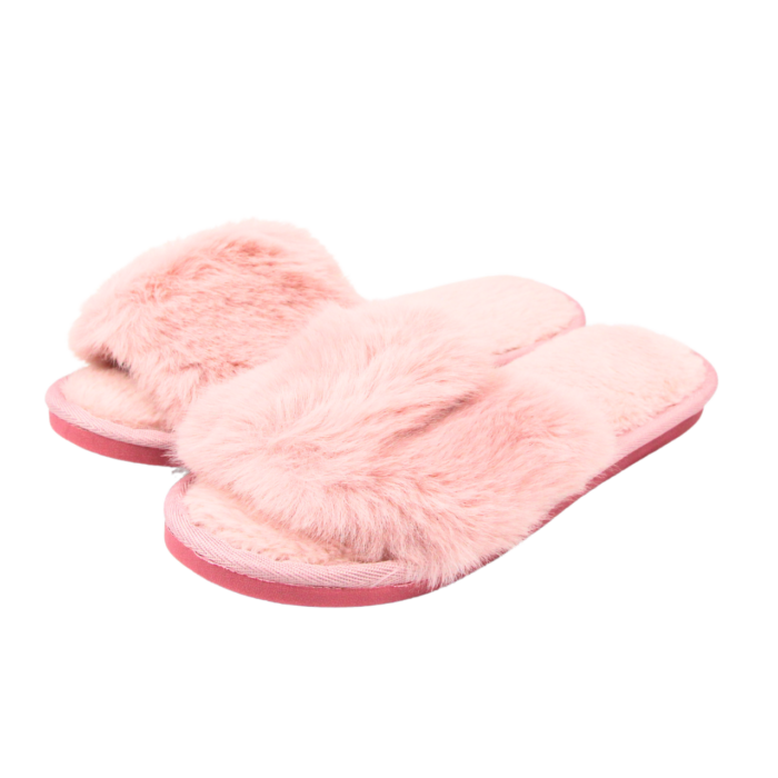 Pantuflas abiertas con peluche - Imagen 3