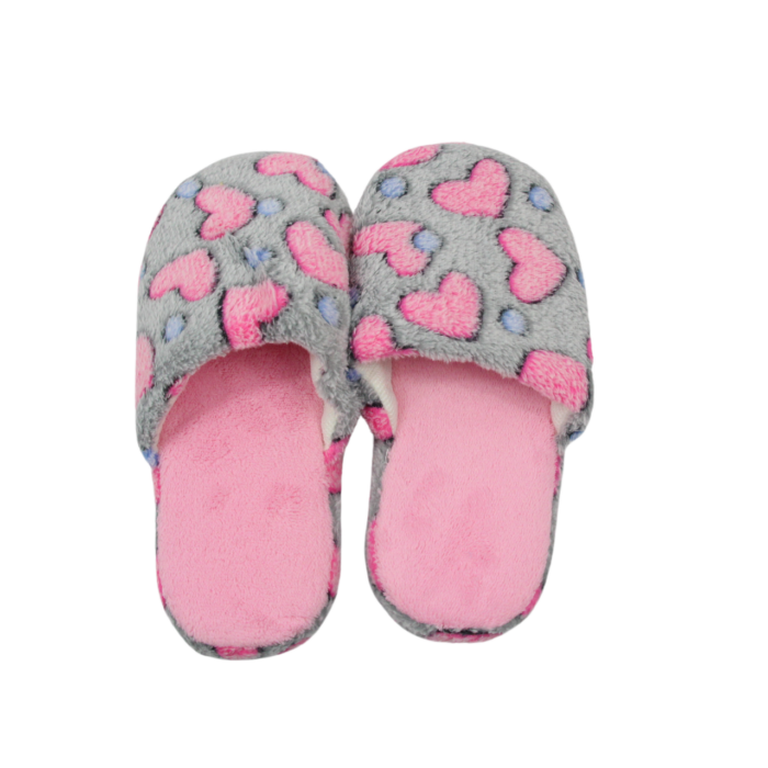 Pantuflas cerradas de peluche con diferentes diseños