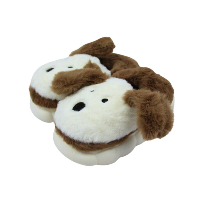 Pantuflas de peluche diseño de perro