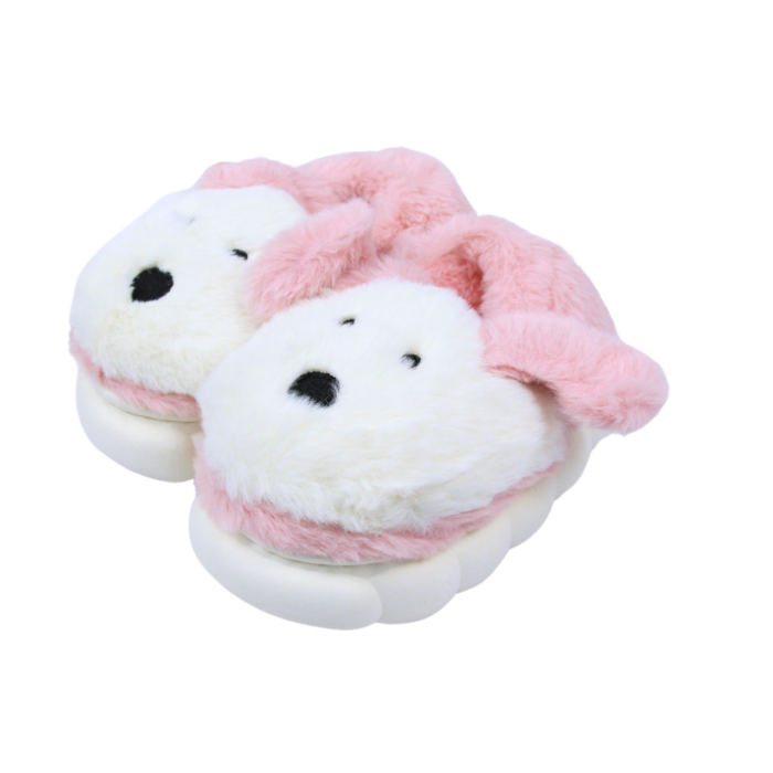 Pantuflas de peluche diseño de perro - Imagen 3