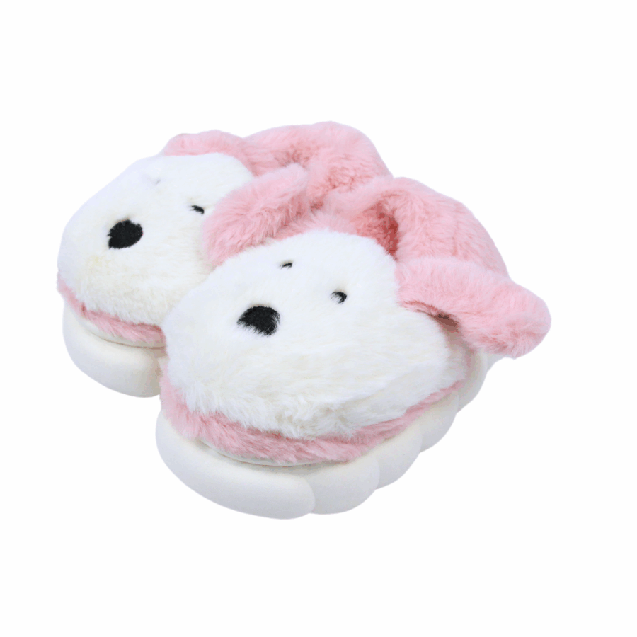 Pantuflas de peluche diseño de perro - Imagen 3