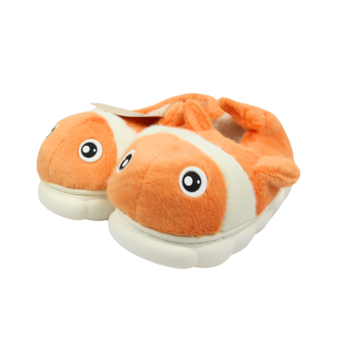 Pantuflas de peluche diseño de pez