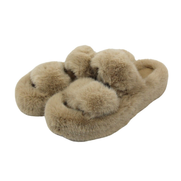 Pantufla abierta de peluche - Imagen 3