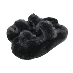 Pantufla abierta de peluche