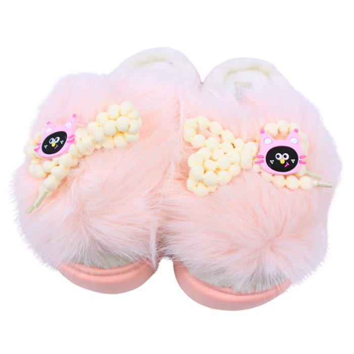 Pantufla abierta de peluche - Imagen 2