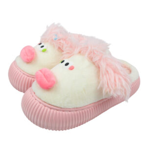 Pantufla de peluche con 3 diseños diferentes