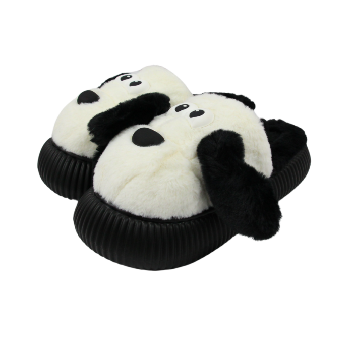 Pantuflas de peluche en diseño de perro - Imagen 3