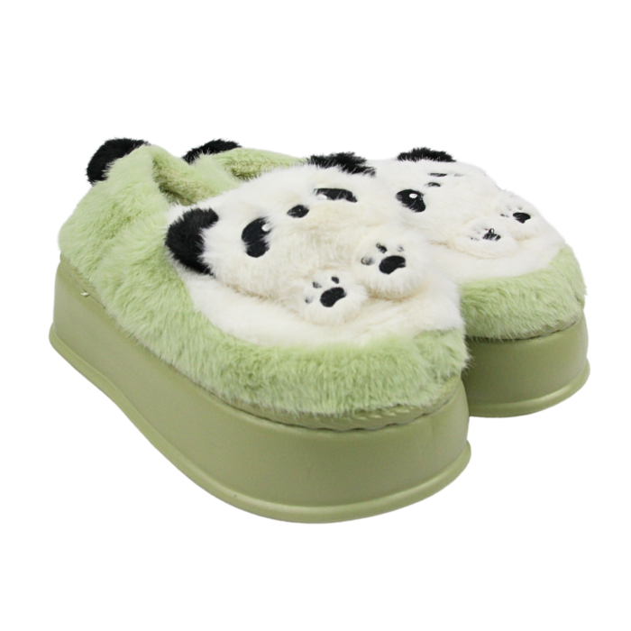 Pantuflas de peluche diseño de panda