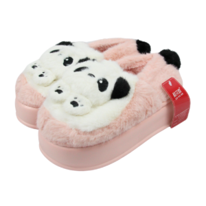 Pantuflas de peluche diseño de panda