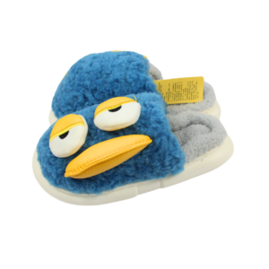 Pantufla afelpada con diseño de pato