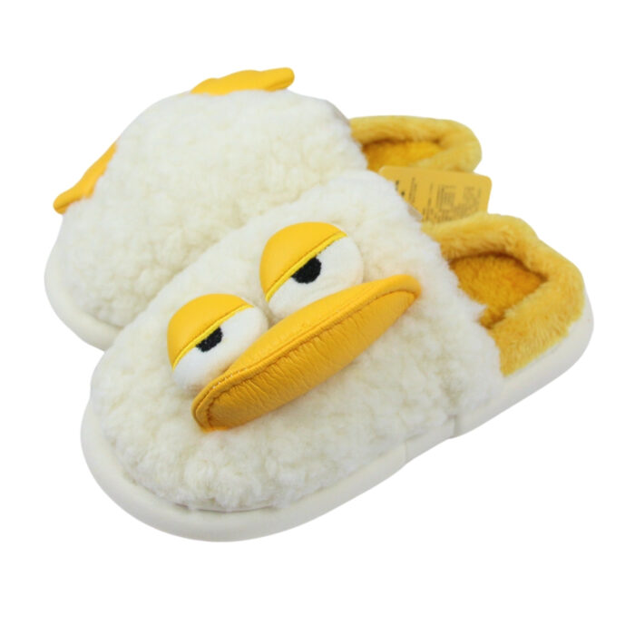 Pantufla afelpada con diseño de pato - Imagen 3