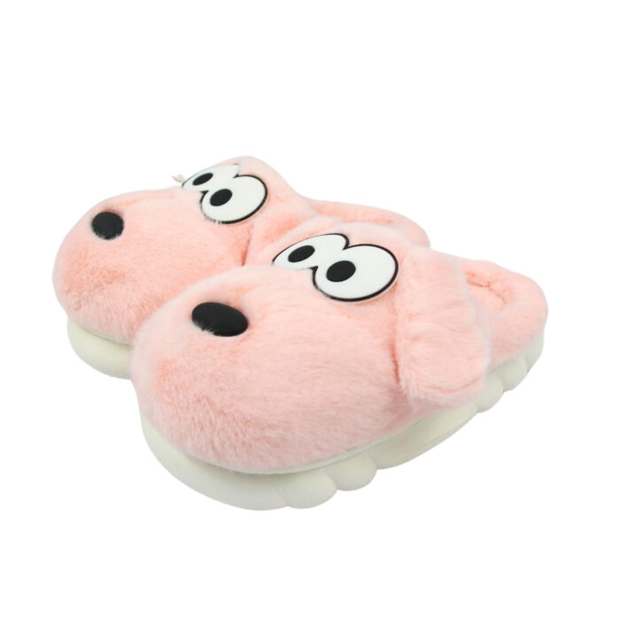 Pantuflas de peluche diseño de perro - Imagen 3