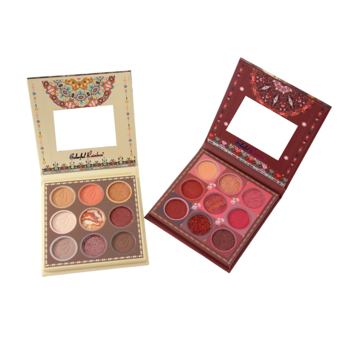 SET DE 4 SOMBRAS DE BOLSILLO CON ESPEJO 9 X 9 CM - Imagen 4