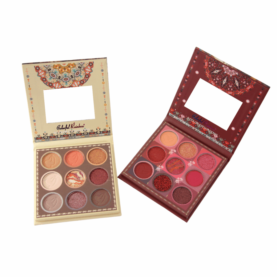 SET DE 4 SOMBRAS DE BOLSILLO CON ESPEJO 9 X 9 CM - Imagen 4