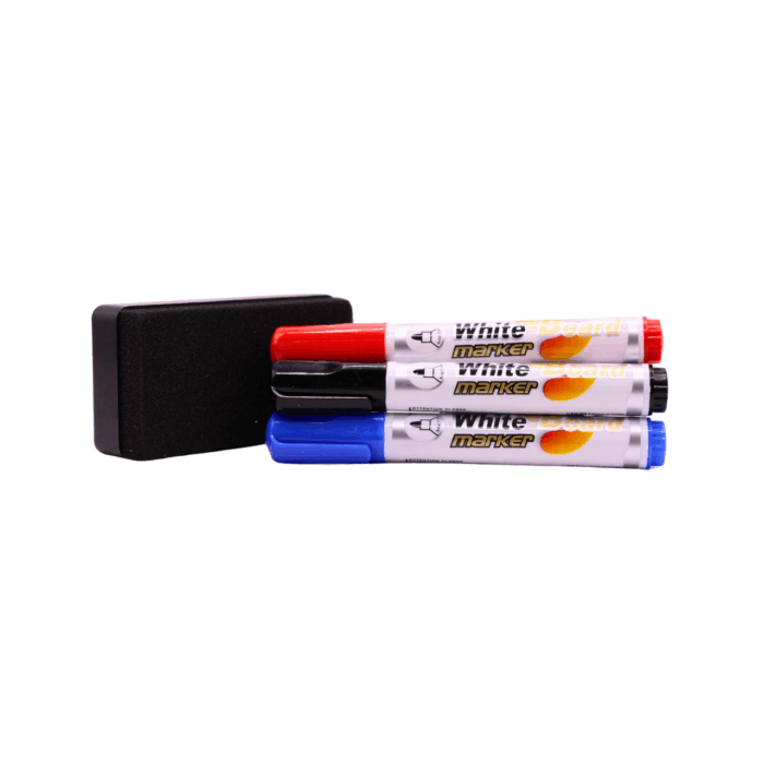 Set de Marcador para Pizarrón Blanco con Borrador - Imagen 3