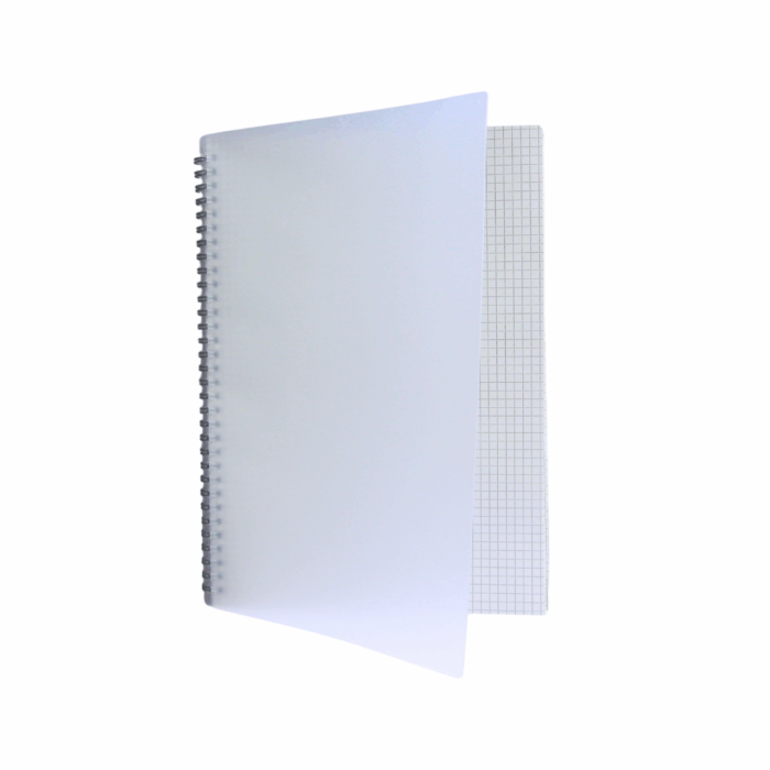 Note Book A4 de 80 Hojas con Pasta Plástica (Set de 4 piezas)