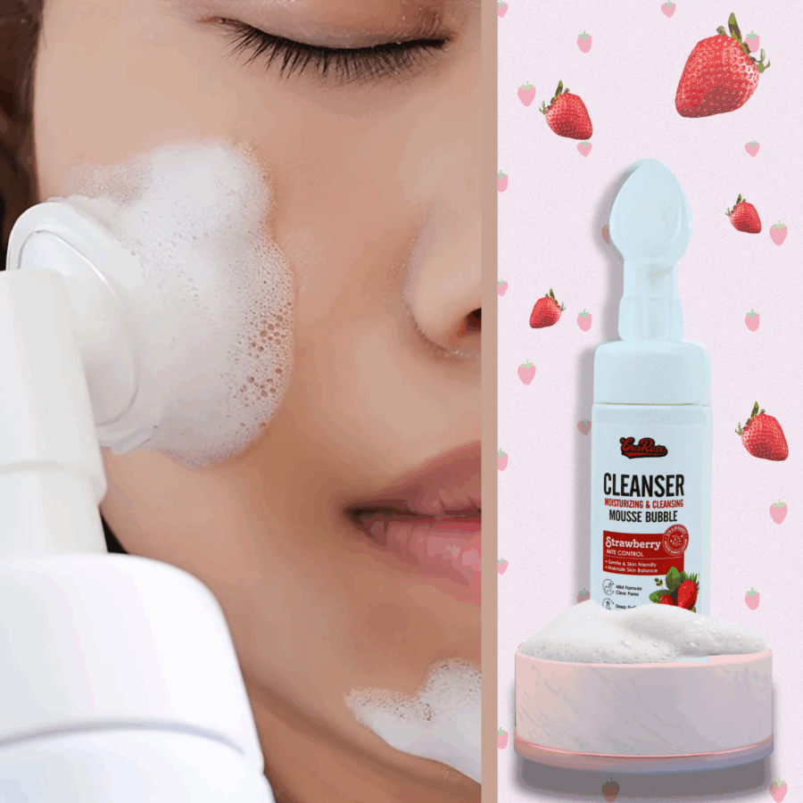 Espuma Facial Limpiadora de Fresas🍓 - Imagen 3