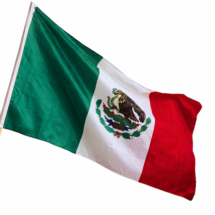 Bandera de Mexico sin asta de 155 x 90 cm (20 pz)