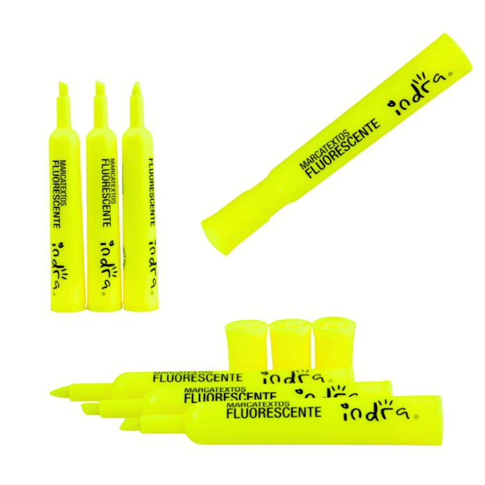 Cajita con 12 Marcatextos Fluorescentes