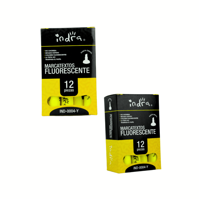 Cajita con 12 Marcatextos Fluorescentes