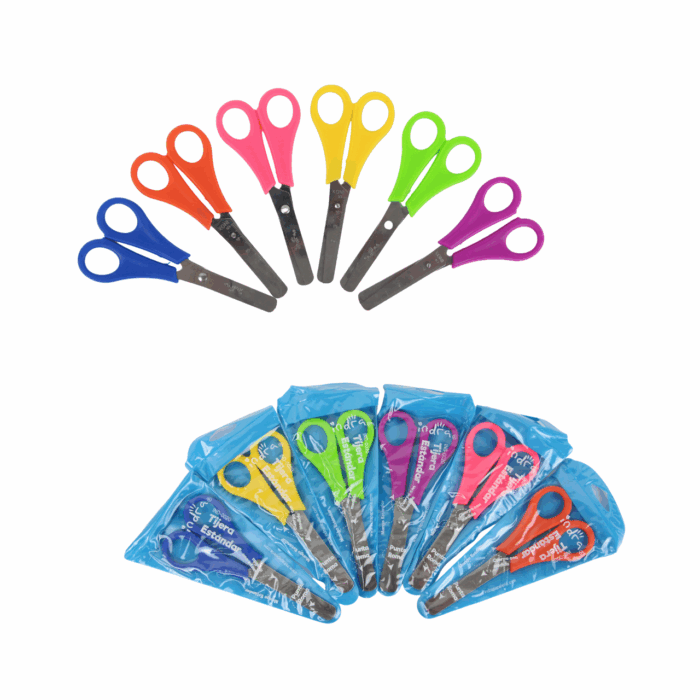 tijera escolar acero inoxidable 13 cm básica