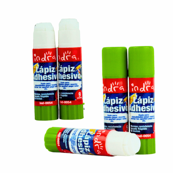 Cajita con 24 Lápices Adhesivos Blancos de 9g