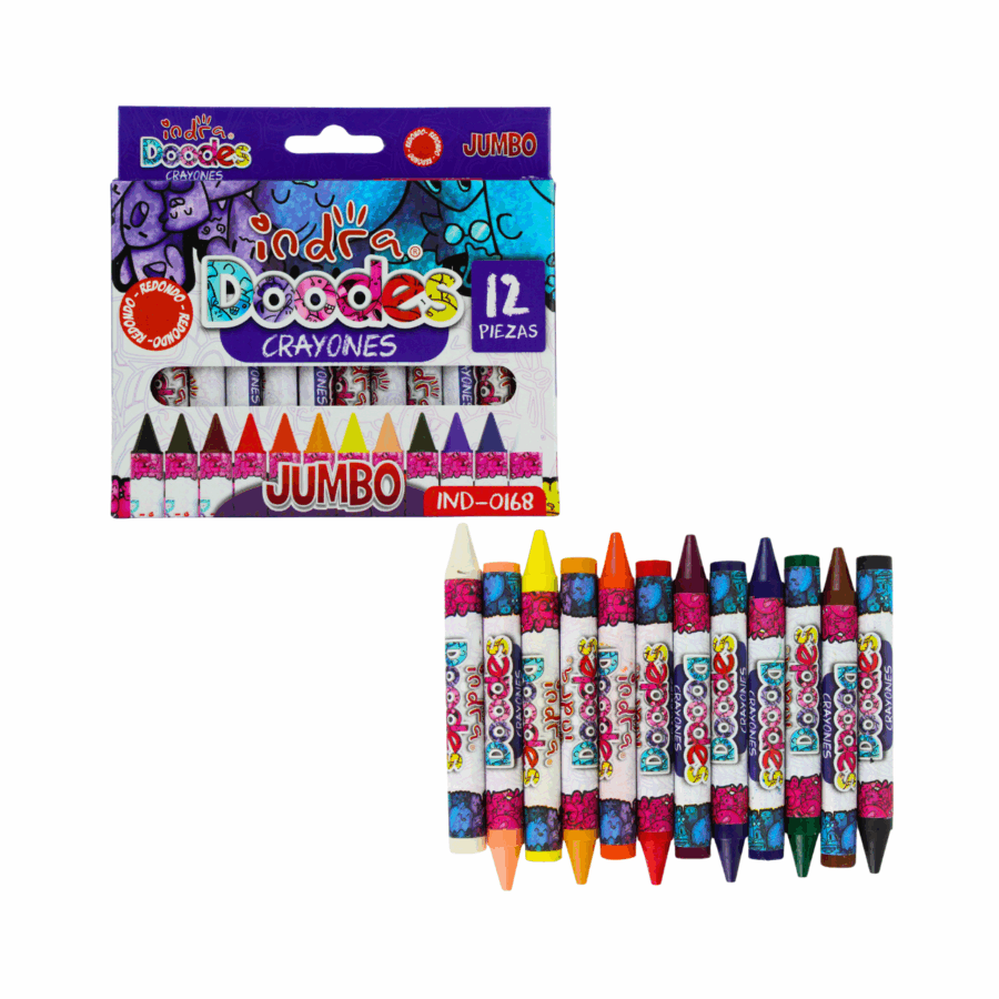 Set de 12 Crayones Redondos Jumb