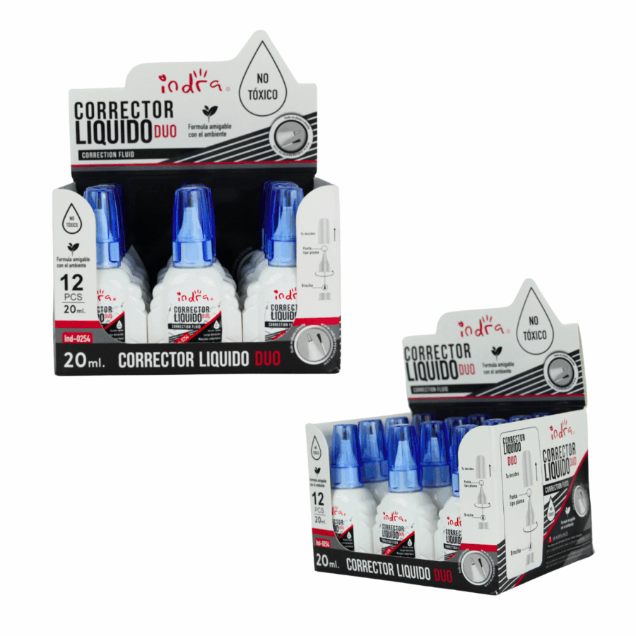Cajita con 12 Correctores Duo de 20 ml