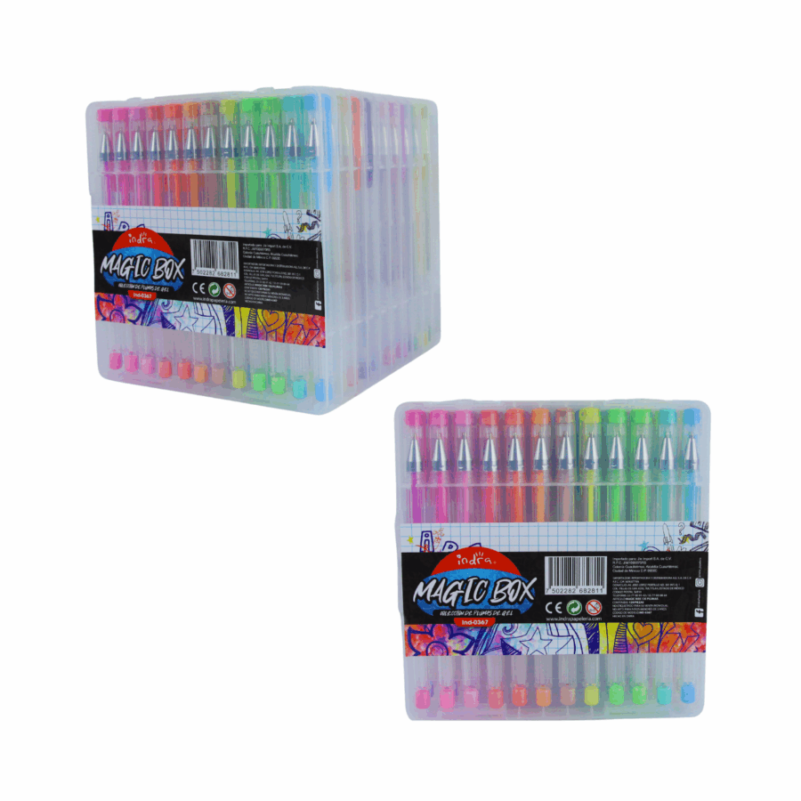 Set de 120 Plumas de Gel Magic Box - Imagen 2