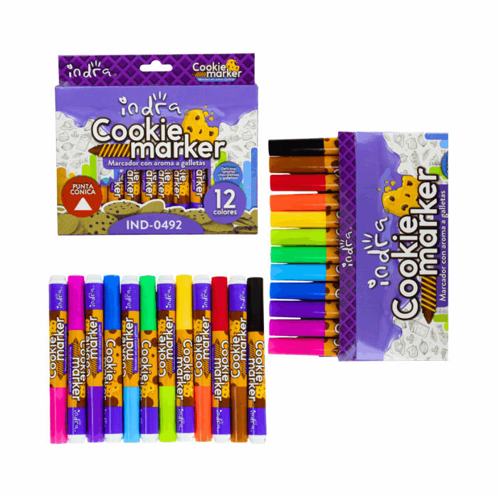 Set de 12 Marcadores Cookie Marker con Aroma a Galleta