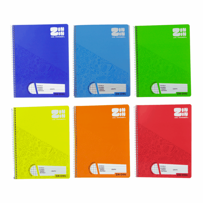 Cuaderno Espiral Profesional 100 Hojas Cuadro Grande 7mm
